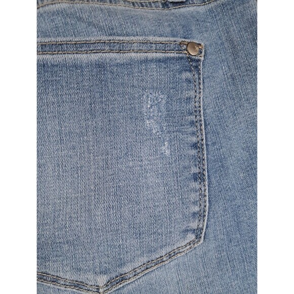 Judy Blue 16w Light Distressed Button Fly Skinny Fit - Picture 9 of 10